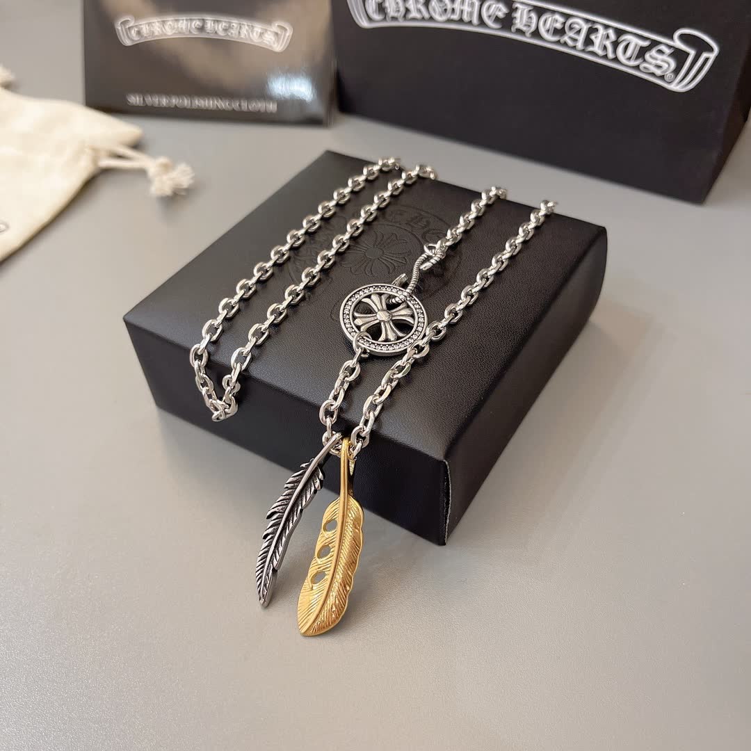 Chrome Hearts Feather Necklace